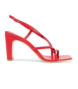 By Far + Carrie Leather Slingback Sandals