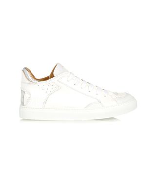 MM6 Maison Margiela + Cracked-Leather Sneakers