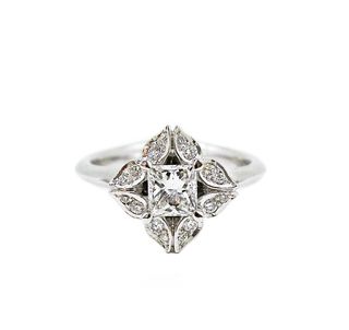Melissa Harris + Lotus Diamond Ring