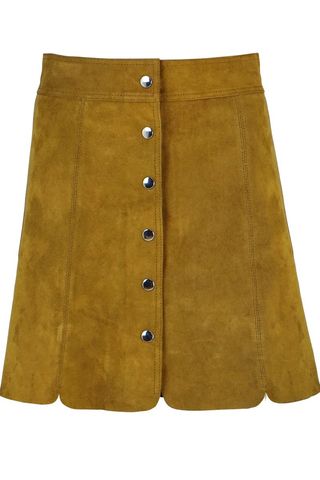 Isabel Marant Etoile + A Line Suede Mini Skirt
