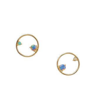 Wwake + Opal Circle Earrings