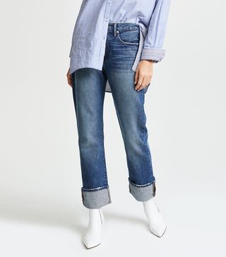 Frame + Le Oversized Cuff Jeans
