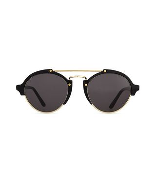 Illesteva + Milan II Round Mirror Sunglasses
