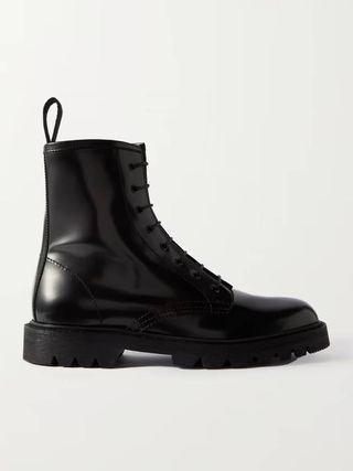 The Row + Ranger Lace-Up Leather Ankle Boots