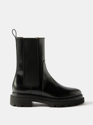 Santoni + Forester Leather Chelsea Boots