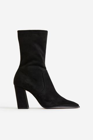 H&M + Block-Heeled Sock Boots