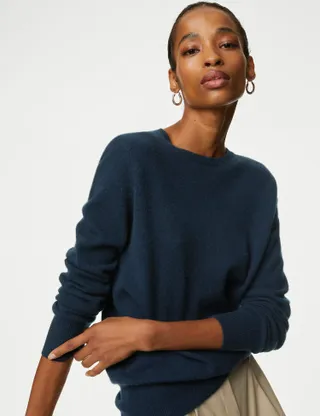 Autograph + Pure Cashmere Crew Neck Jumper