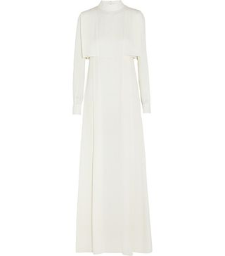 Valentino + Layered Silk-Geogette Gown