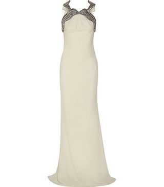 Gucci + Embellished Silk-Cady Gown