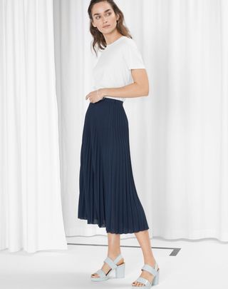 & Other Stories + Pleated Midi Skirt