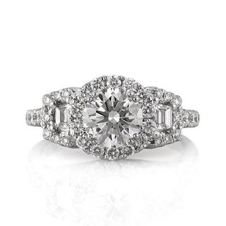 Mark Broumand + Round Brilliant Cut Diamond Engagement Ring