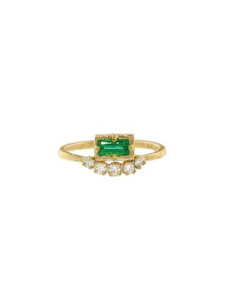 Yasuko Azuma + Emerald Muguet Ring With Diamonds