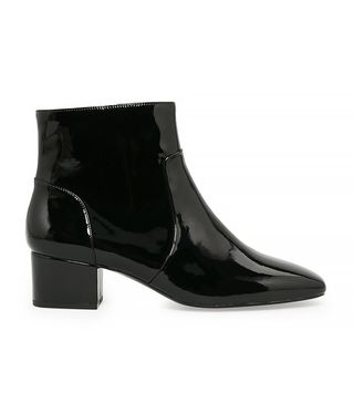 Mango + Patent Ankle Boots