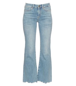 M.i.h. + Lou High-Rise Flared Cropped Jeans