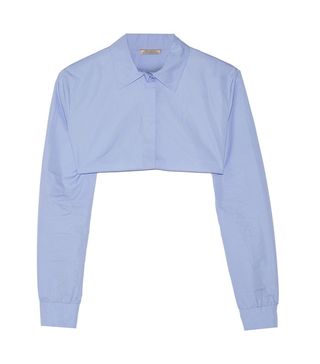 Nina Ricci + Cropped Cotton Poplin Shirt