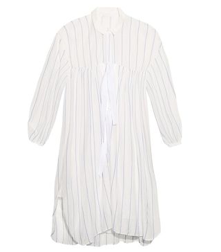 Chloé + Striped Cotton and Silk-Blend Voile Dress