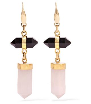 Isabel Marant + Santa Gold-Tone Stone Earrings