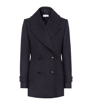 Reiss + Double-Breasted Peacoat