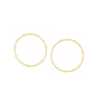 Arme de L’Amour + Bamboo Gold-Plated Hoop Earrings