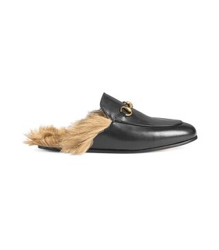 Gucci + Princetown Leather Slippers