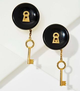 Chanel Vintage + Keyhole Earrings