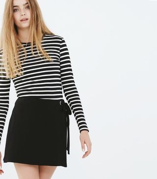 Nobody's Child + Black Wrap Front Skirt