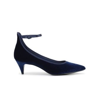 Charles Keith + Textured Ankle Strap Pumps