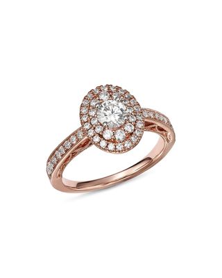 Bloomingdale's + Diamond Double Halo Engagement Ring