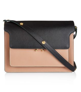 Marni + Trunk Bi-Colour Leather Shoulder Bag