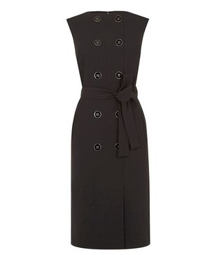 Warehouse + Button-Front Dress