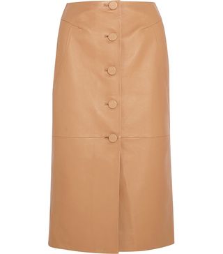 Topshop Unique + Leather Romilly Skirt