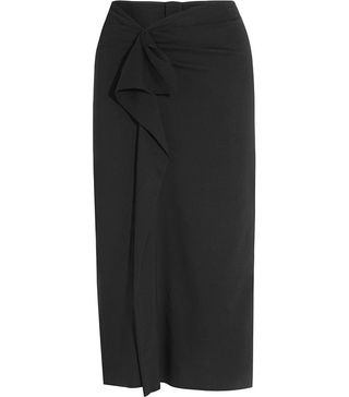 Isabel Marant + Quantin Ruffled Stretch-Crepe Skirt