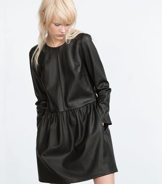 Zara + Leather Look Dress