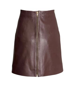 H&M + Leather Skirt