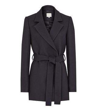 Reiss + Textured Belted Coat