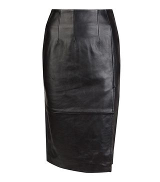 Ganni + Leather Pencil Skirt