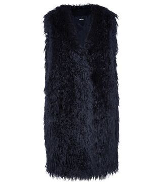 DKNY + Oversized Faux Fur Gilet