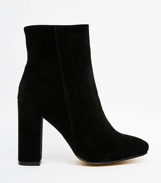 Public Desire + Sofie Black Heeled Ankle Boots