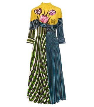 Mary Katrantzou + Carni Tulip-Print Silk Dress