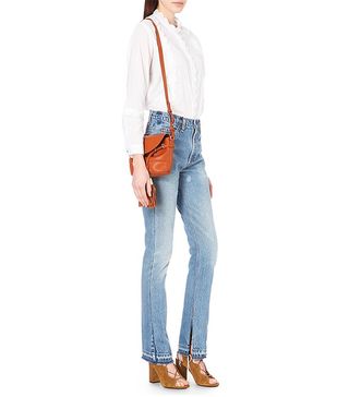 Re/Done + Straight High Rise Jeans