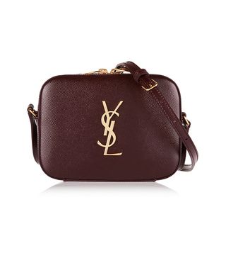 Saint Laurent + Monogramme Textured-Leather Camera Bag