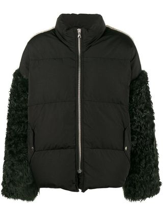 Sandy Liang + Eldridge Shearling Sleeve Coat