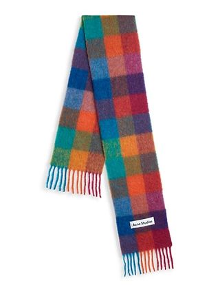 ACNE Studios + Vally Wool Check Scarf