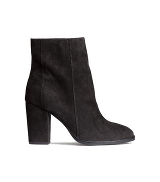H&M + Suede Ankle Boots