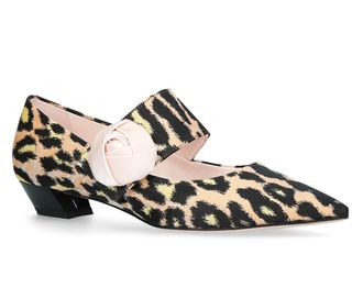 Roger Vivier + Rose Button Mary Jane Pumps 25