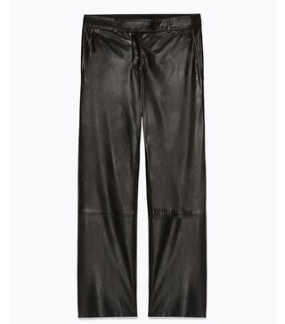 Helmut Lang + Cropped Leather Pants
