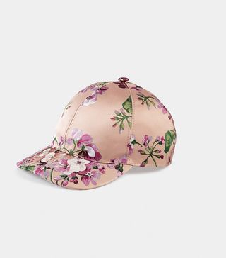 Gucci + Blooms Silk Baseball Hat