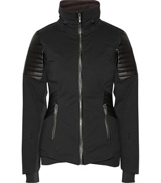 Lacroix + Distinction Faux Leather-Paneled Stretch-Shell Ski Jacket