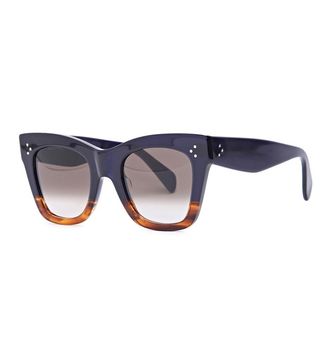 Céline + Two-Tone Wayfarer-Style Sunglasses