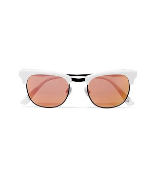 Olivia Palermo x Westward Leaning + Vanguard D-Frame Acetate Mirrored Sunglasses